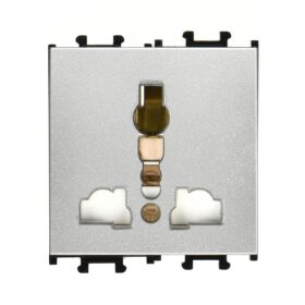 Günsan Domino Gümüş Universal Priz- 2M