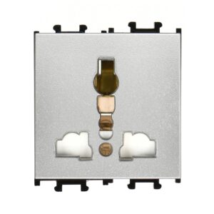 Günsan Domino Gümüş Universal Priz- 2M