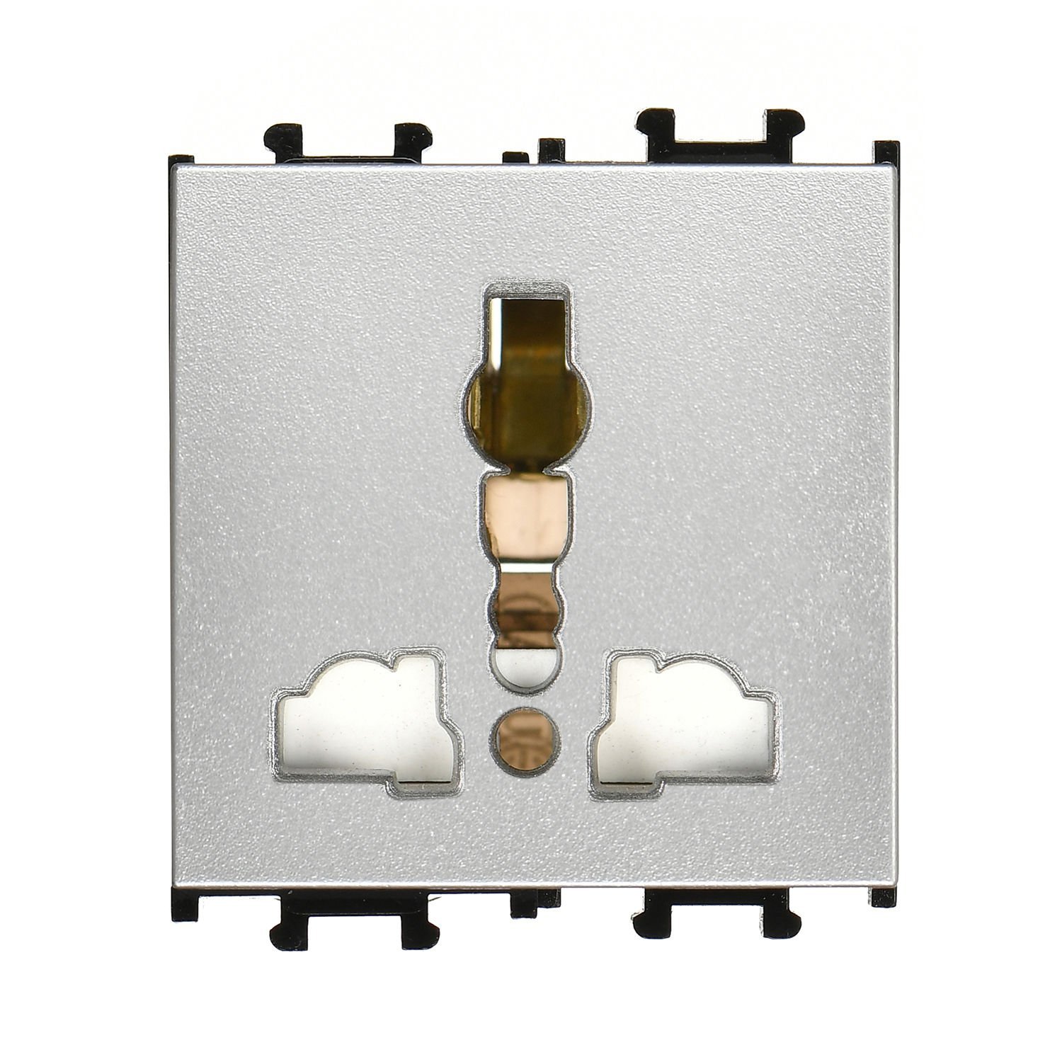 Günsan Domino Gümüş Universal Priz- 2M