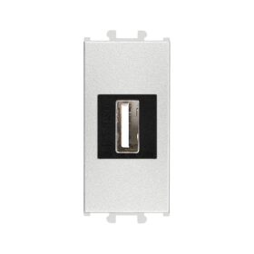 Günsan Domino Gümüş USB Data Prizi 1M