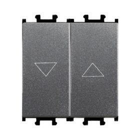 Günsan Domino Füme Çiftli Stor & Jaluzi Butonu - 2M - 16AX 250V
