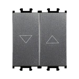 Günsan Domino Füme Çiftli Stor & Jaluzi Butonu - 2M - 16AX 250V