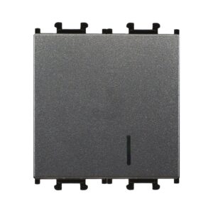 Günsan Domino Füme Vidalı Işıklı Geniş Anahtar - 2M - 16AX 250V