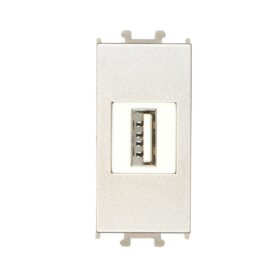 Günsan Domino Metalik Bej USB Data Prizi 1M