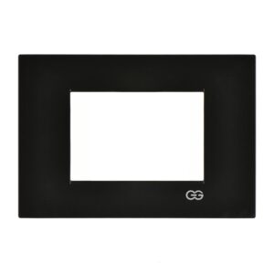 Günsan Domino Metalik Siyah Flat Üçlü Çerçeve - 3M