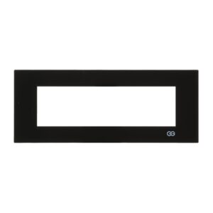 Günsan Domino Metalik Siyah Flat Yedili Çerçeve - 7M