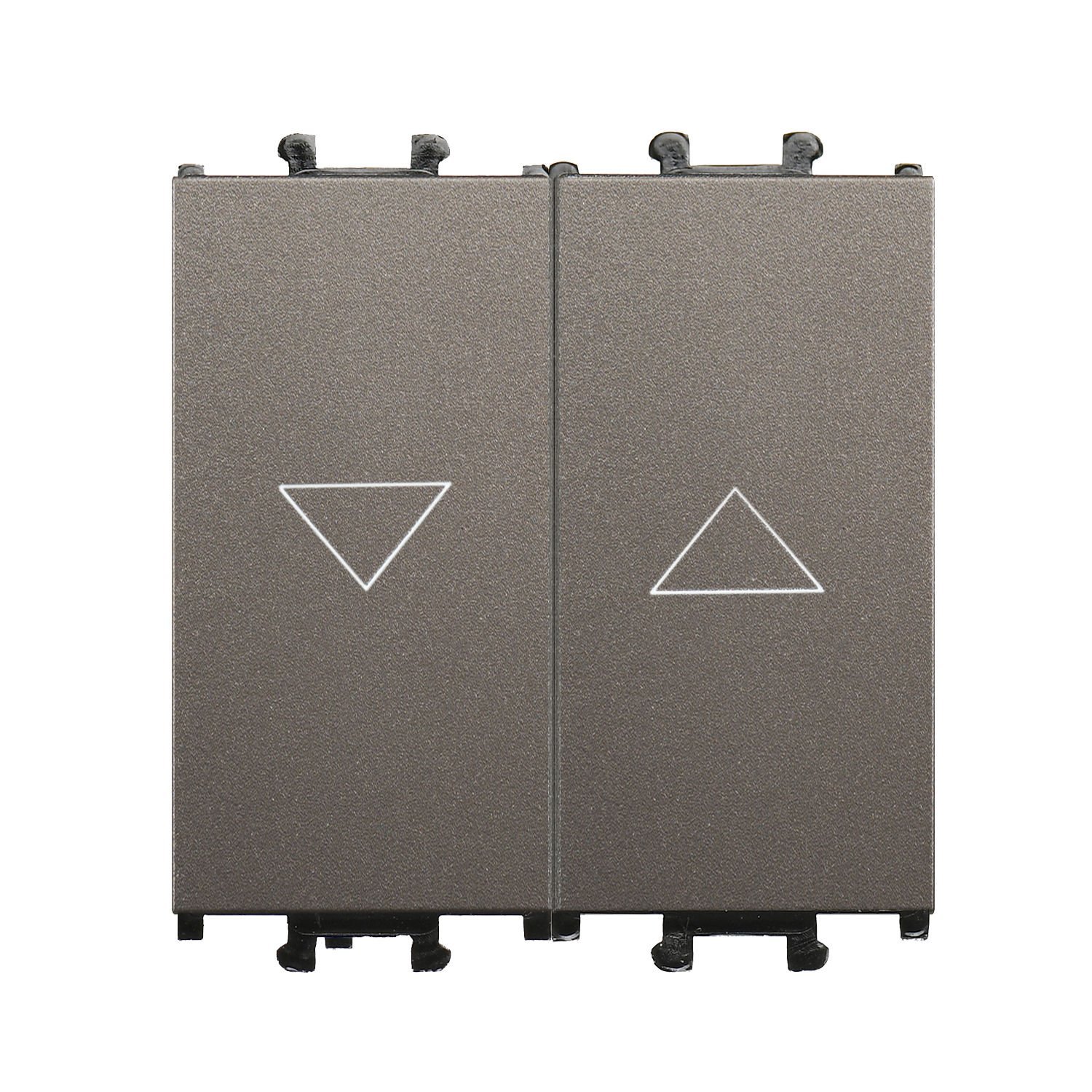 Günsan Domino Mocha Çiftli Stor & Jaluzi Butonu - 2M - 16AX 250V