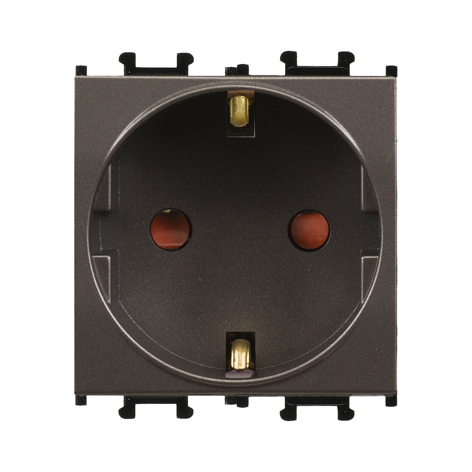 Günsan Domino Mocha Çocuk Korumalı Topraklı Priz - 2M - 16AX 250V