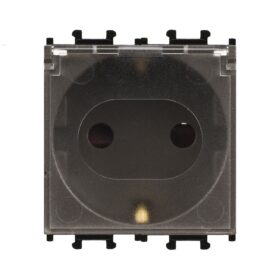 Günsan Domino Mocha Çocuk Korumalı Kapaklı Topraklı Priz - 2M - 16AX 250V