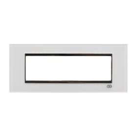 Günsan Domino Beyaz & Krom Çerçeve Çıtası - 7M