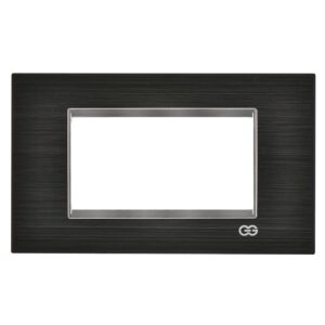 Günsan Domino Siyah & Krom Çerçeve / Çıtası Krom- 4M