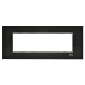 Günsan Domino Siyah & Krom Çerçeve / Çıtası Krom- 7M