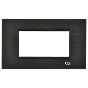 Günsan Domino Siyah & Siyah Çerçeve / Çıtası Krom- 4M