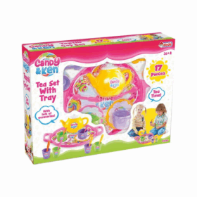 Çocuk 01593 Candy Ken Tepsili Çay Set -Dede