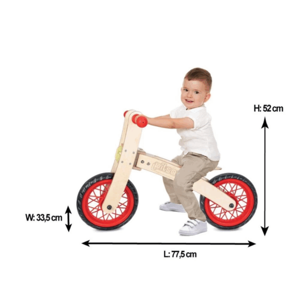 Çocuk 02 001 Çocuk Freestyle Cycle - Ahşap Bisiklet Pedalsız / +24 ay - Görsel 2