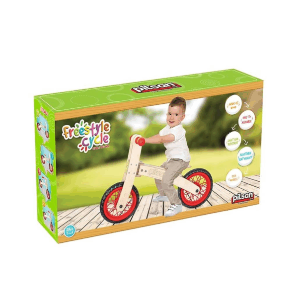 Çocuk 02 001 Çocuk Freestyle Cycle - Ahşap Bisiklet Pedalsız / +24 ay - Görsel 3