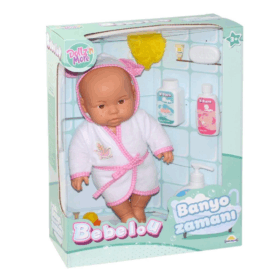 Çocuk 030031 Sunman, Bebelou Banyo Zamanı Bebek Seti, 35 cm / +3 yaş