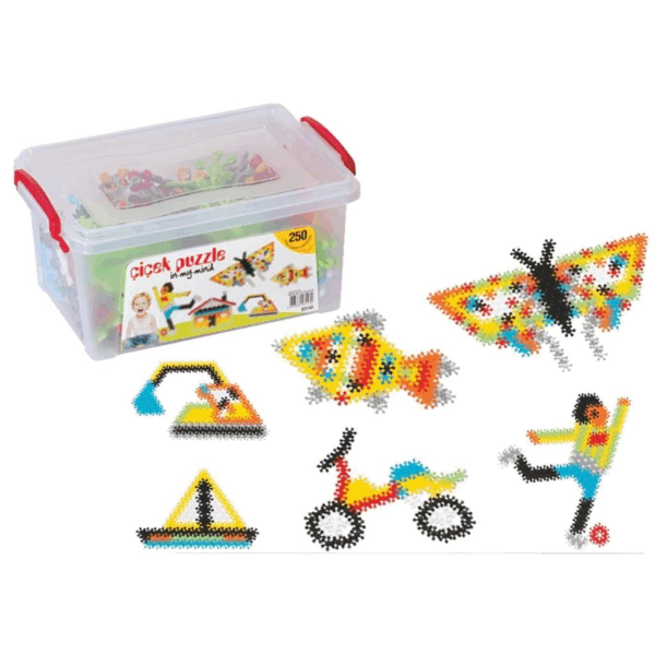 Çocuk 03143 Çiçek Puzzle 250 Puzzle -Dede