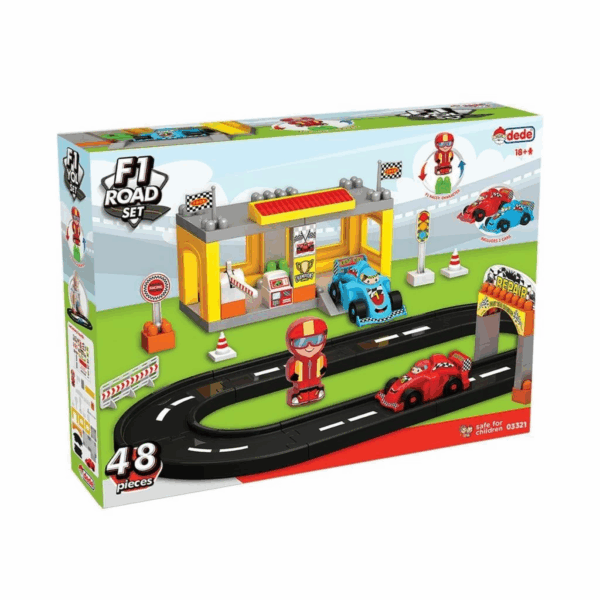 Çocuk 03321 F1 Yol Blok Seti -Dede
