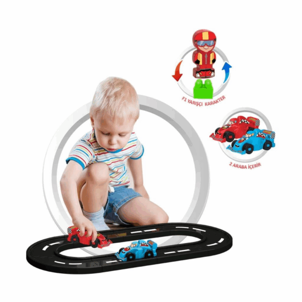 Çocuk 03321 F1 Yol Blok Seti -Dede - Görsel 4