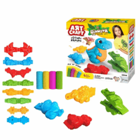 Çocuk 03549 Dede, 3D Dinozor Hamur Set 200 gr / +3 yaş
