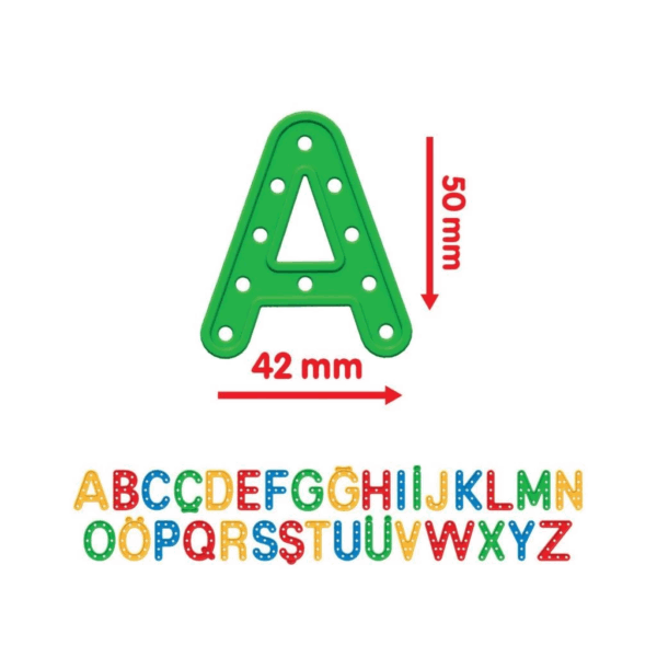 Çocuk 03673 Harflerle Aktivite 140 parça -Dede - Görsel 5