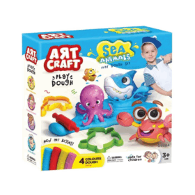 Çocuk 03684 Art Craft Deniz Hayvanları Hamur Set 200 gr -Dede