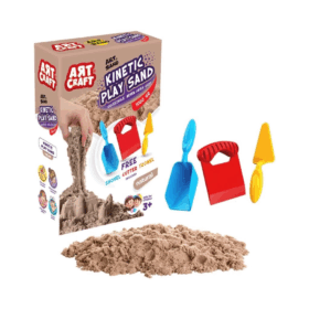 Çocuk 03690  Aksesuarlı Naturel Kinetik Oyun Kumu 1000 gr -Dede
