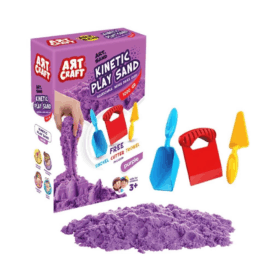 Çocuk 03694 Aksesuarlı Mor Kinetik Oyun Kumu 1000 gr -Dede