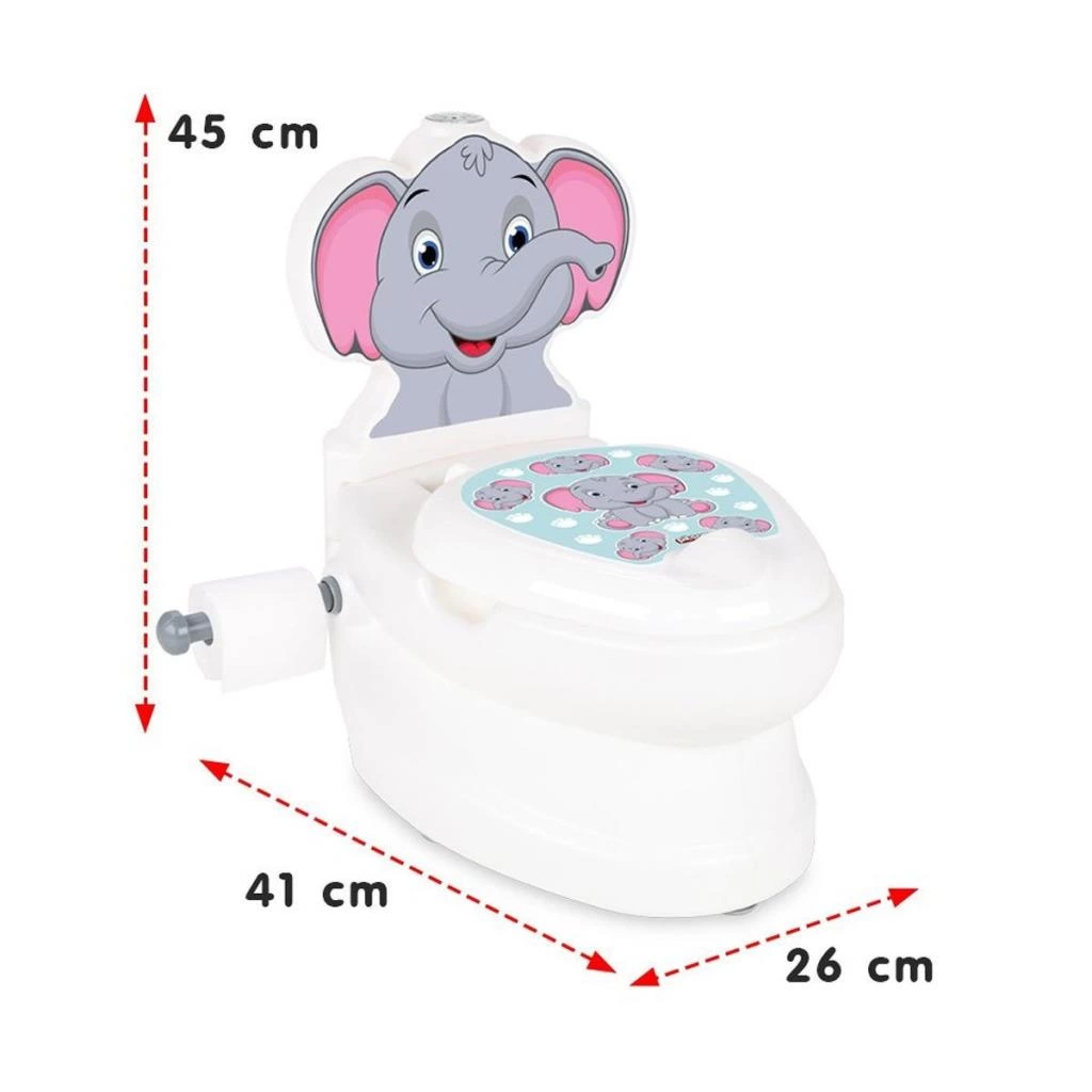 Çocuk 07 566 Çocuk Eğitici Fil Klozet - Görsel 2