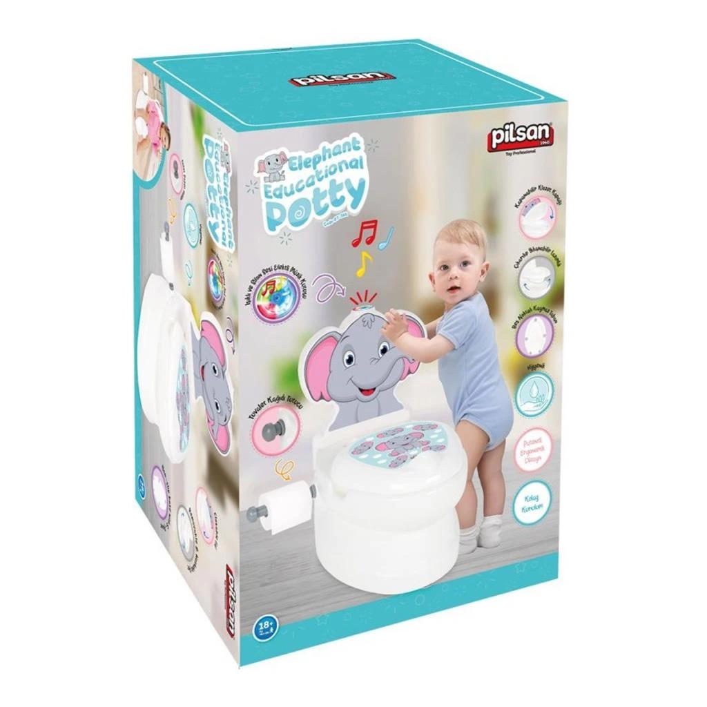 Çocuk 07 566 Çocuk Eğitici Fil Klozet - Görsel 4