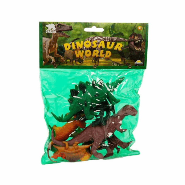 0710 Dinozorların Dünyası Poşetli Hayvan Oyun Seti Orta Boy - Görsel 3
