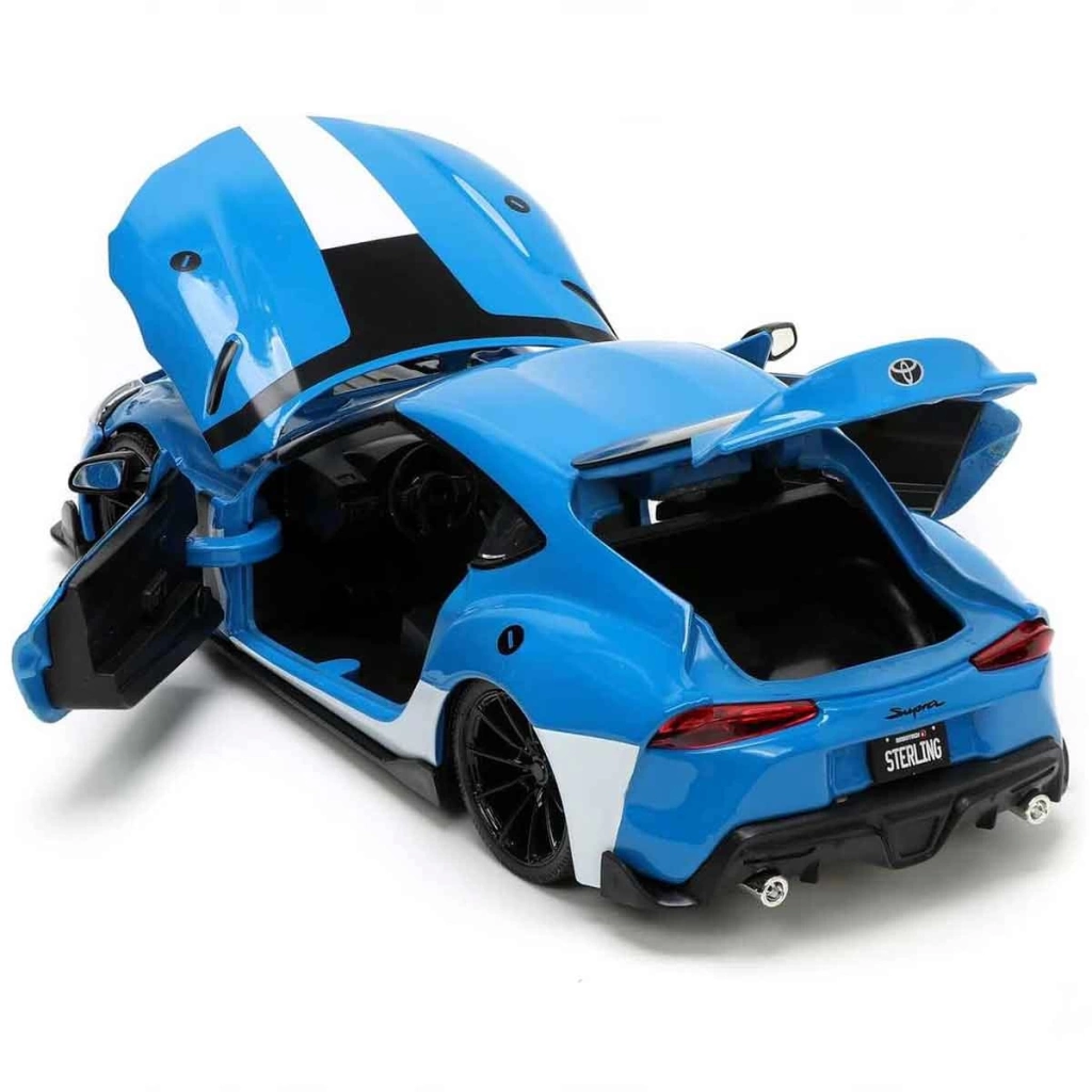 Çocuk 1:24 Jada Robotech M Sterling 20 Toyota Supra Mavi - Görsel 5