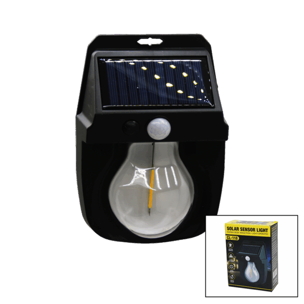 1 LED AMPUL MODEL SOLARLI - SENSÖRLÜ DUVAR LAMBASI 5.5V - 1W (K0)