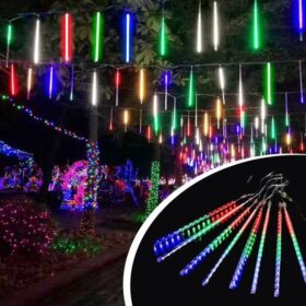 10 Adet İç ve Dış Mekan İçin Uyumlu Renkli RGB Akan Meteor Led (K0)