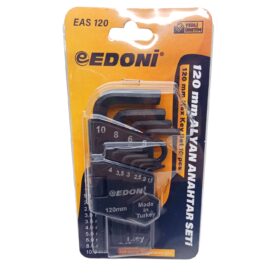 10 PARÇA  KISA DÜZ ALYAN VAKUMLU SİYAH 120MM (K0)
