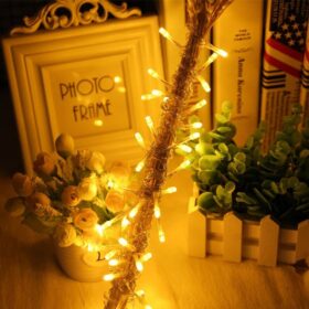 10 Metre 100 Ledli 8 Fonksiyonlu Dekoratif Lambader Sarı Lamba (K0)