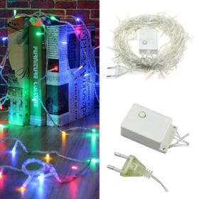 10 Metre 100 Ledli 8 Fonksiyonlu Karışık Renkli RGB Led Lamba (K0)