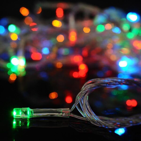 10 Metre 100 Ledli 8 Fonksiyonlu Karışık Renkli RGB Led Lamba (K0) - Görsel 5
