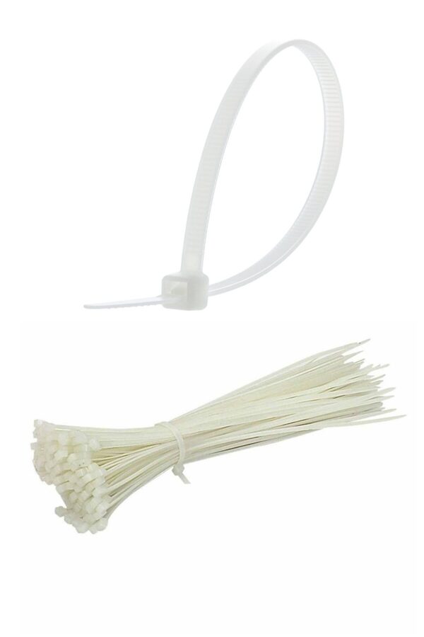 100 Adet Plastik Cırt Kelepçe Kablo Bağı Kablo Düzenleyici-4.8 X 380 MM (K0) - Görsel 2