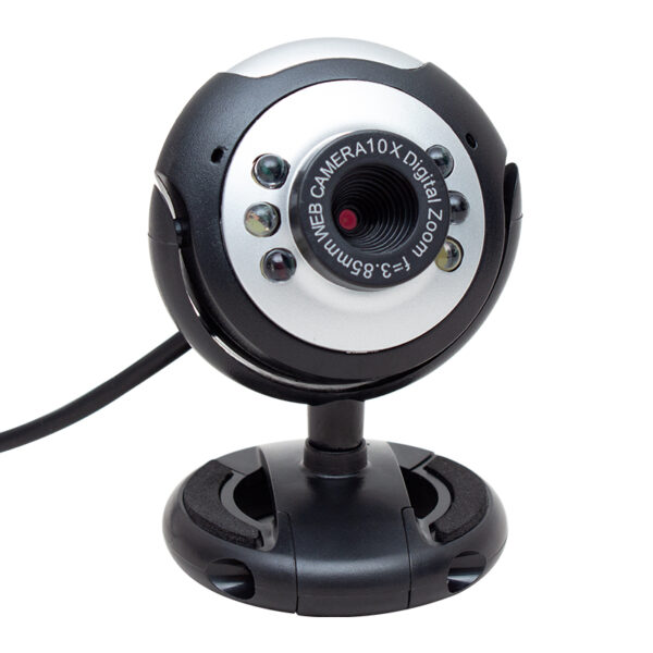 1.3 MP 10X ZOOM 6 LEDLİ MİKROFONLU USB WEBCAM KAMERA (K0)