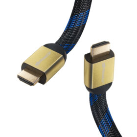 1.5 METRE 3D 4K UYUMLU 1.4 V GOLD YASSI ÖRGÜLÜ HDMI KABLO (K0)