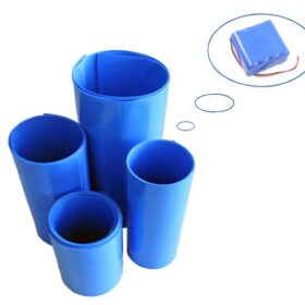 1 MT PVC ISI BORUSU MAVİ SHRINK 500 MM 18650 PİL YALITIM ISI BÜZÜLME KABLO KILIFI (K0)