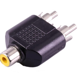 1 RCA DİŞİ / 2 RCA ERKEK ÇEVİRİCİ JACK (K0)