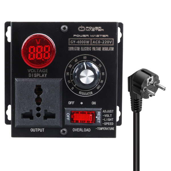10-100V AC 4000 WATT 15A HIZ IŞIK KONTROLÜ MOTOR SÜRÜCÜ VOLTAJ REGÜLATÖR (K0)