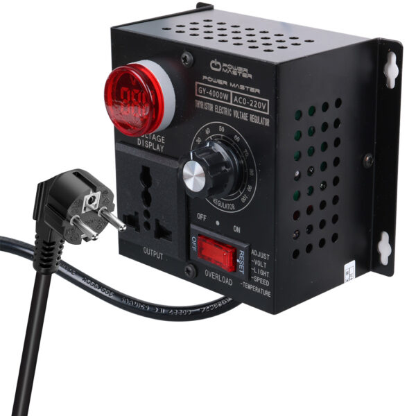 10-100V AC 4000 WATT 15A HIZ IŞIK KONTROLÜ MOTOR SÜRÜCÜ VOLTAJ REGÜLATÖR (K0) - Görsel 2
