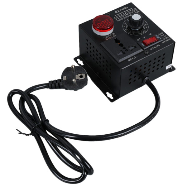 10-100V AC 4000 WATT 15A HIZ IŞIK KONTROLÜ MOTOR SÜRÜCÜ VOLTAJ REGÜLATÖR (K0) - Görsel 3