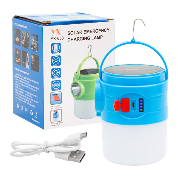 100 WATT ÇOK FONKSİYONLU SOLAR ACİL DURUM LAMBASI (K0) - Görsel 3