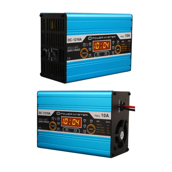 12-24 VOLT MAX 10 AMPER DİGİTAL EKRANLI AKILLI AKÜ ŞARJ CİHAZI (K0) - Görsel 2