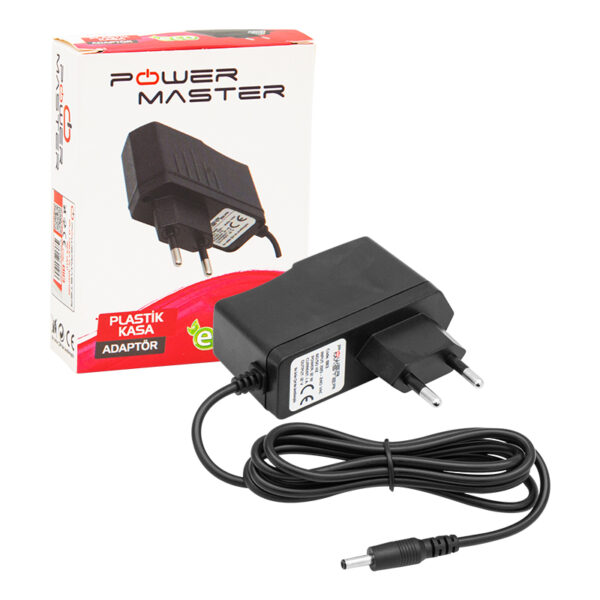 12 VOLT - 1 AMPER İNCE UÇLU PRİZ TİPİ ADAPTÖR  3.5*1.35 UÇ (K0) - Görsel 3